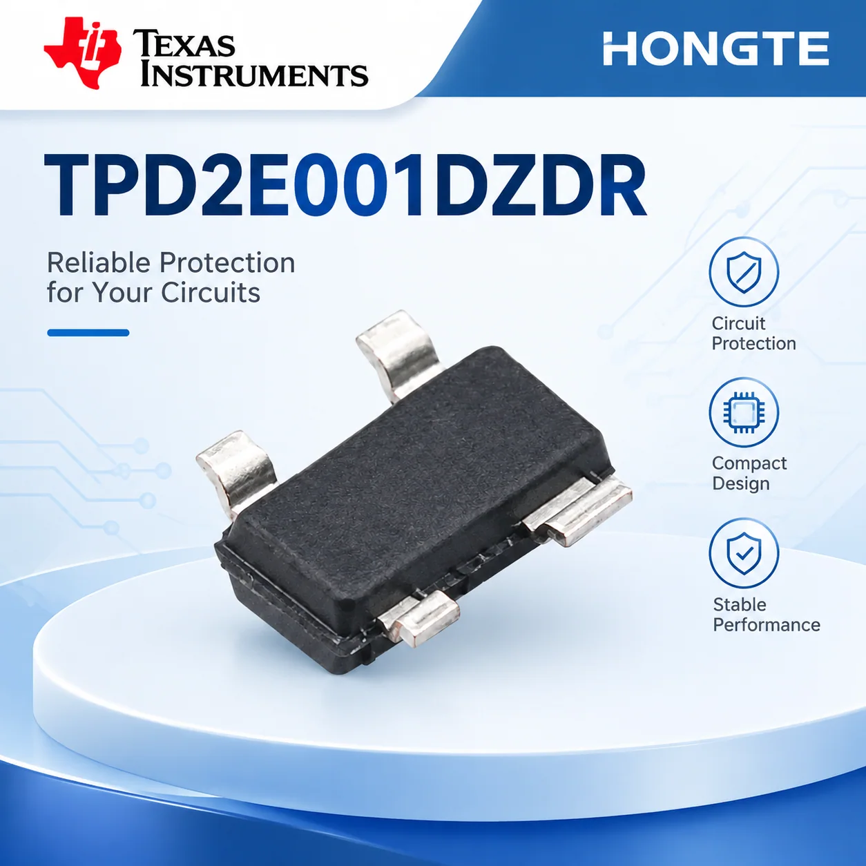 TPD2E001DZDR Texas Instruments HONGTE reference view 2