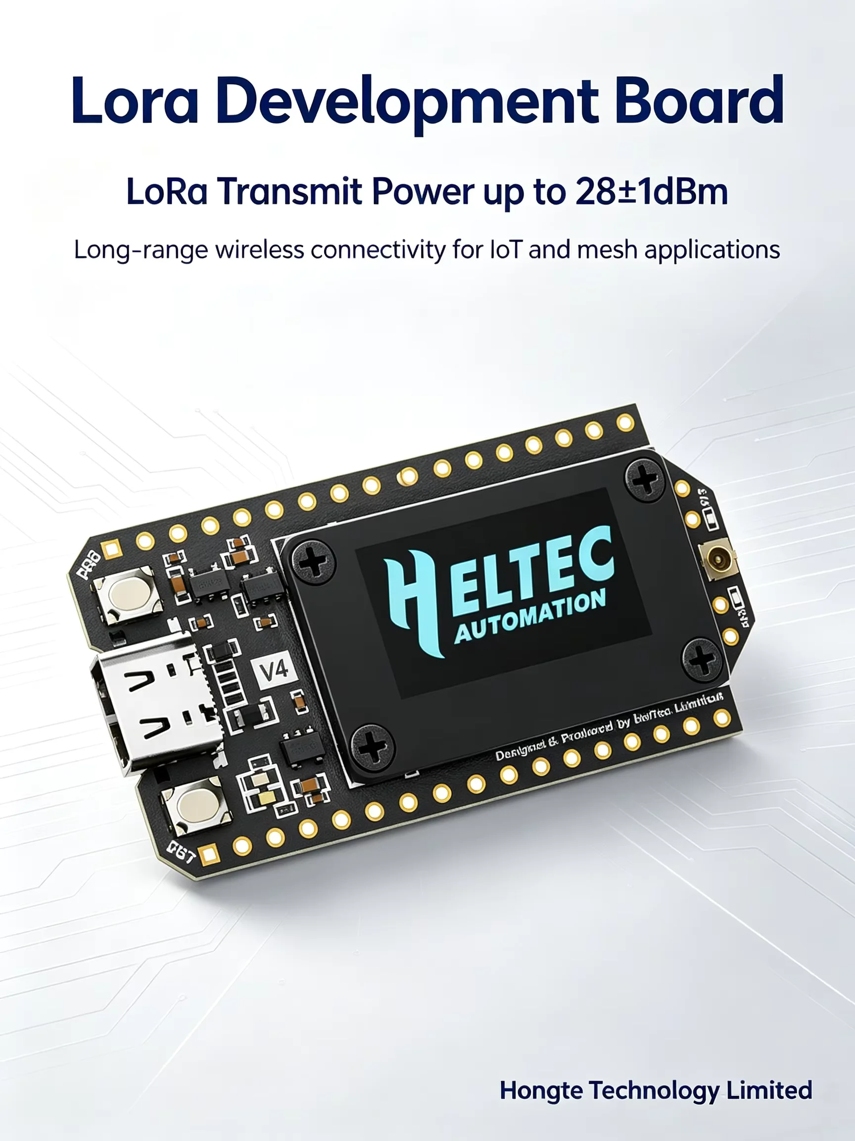Heltec WiFi LoRa 32 V4 development board overview